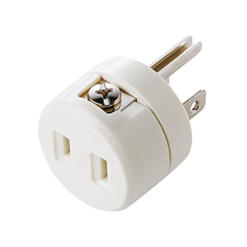 サンワサプライ 2P→3P変換アダプタ アース接続端子付き TAP-AD1RN