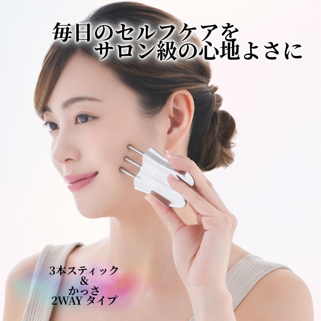 フェイスポインター ポスポス棒 トリプルスティック 3本トリプルロッド かっさ カッサスティック リストアップ 小顔 マッサージ ポスポス バネ式 フェイスマッサージ ツボ押し棒 ペン型美顔器 美顔器 美顔ローラー 誕生日 誕生日プレゼント クリスマス 女性 彼女 プレゼント