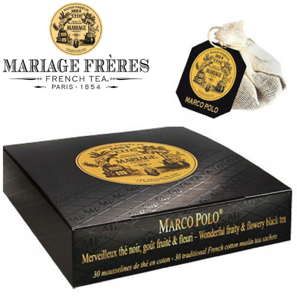 マリアージュフレール マルコポーロ モスリンコットン 紅茶 ティーバッグ 約2.5g×30個 TB918 結婚 出産祝 内祝 結婚祝 退職祝 誕生日プレゼント お洒落 出産内祝 バースデー 結婚記念日 結婚内祝 茶葉【送料無料】