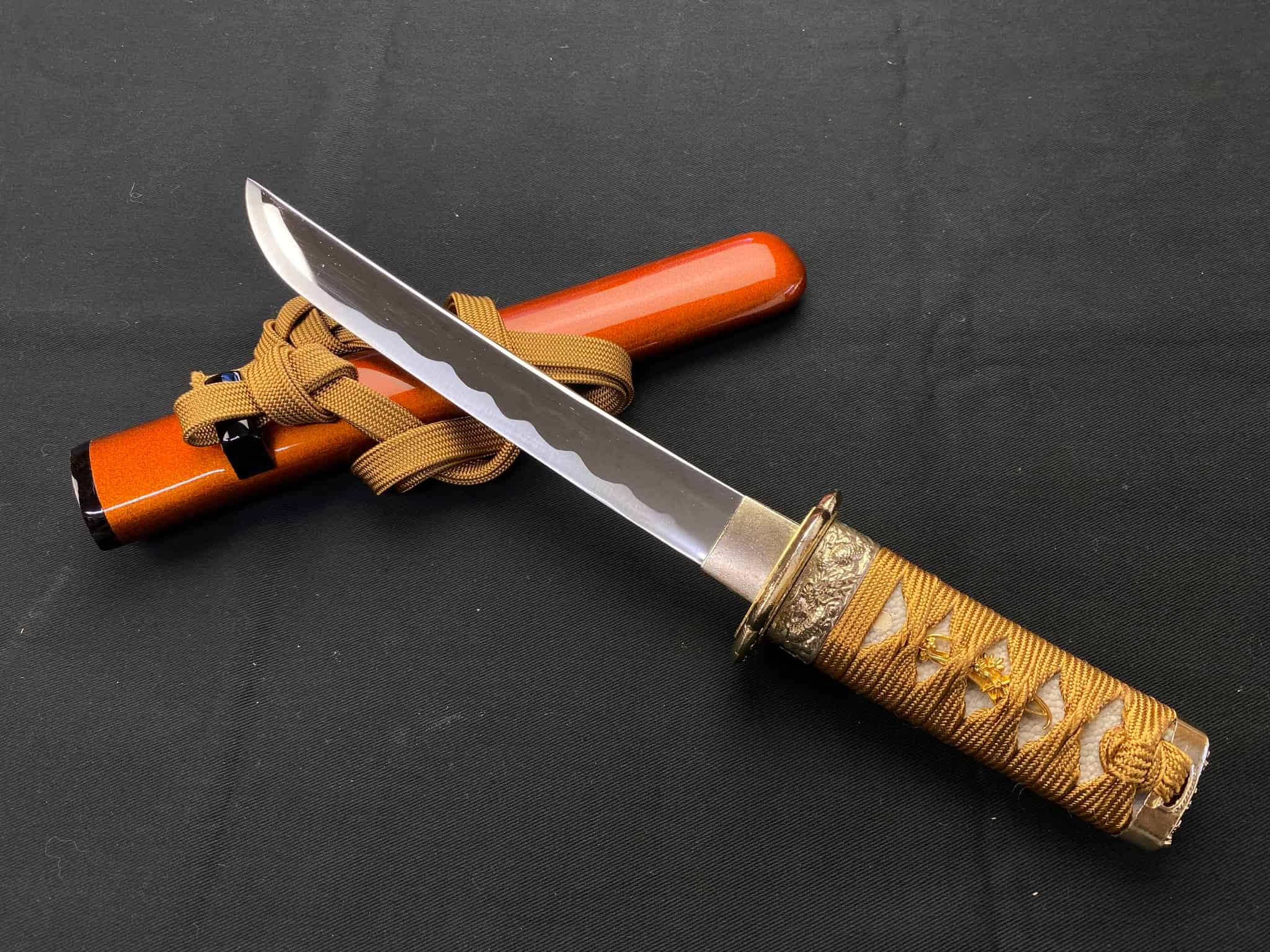 V.ROAD　模造刀　短刀・御守刀　梨地6寸　　刀袋　房　付き