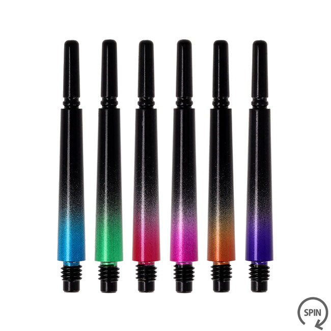 【Esprit】Fit Shaft GEAR(フィットシャフト ギア) ノーマル スピン グラデーション Dブラック (ダーツ シャフト darts shaft Normal Spin エスプリ)