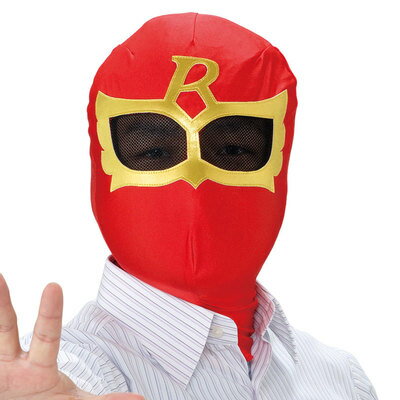 コスプレ 仮装 いつでもレンジャー・レッド ゴレンジャー マスク プチ仮装 コスプレ小物 小道具 戦隊マスク フリーサイズ 大人 伸縮性あり 洗濯不可