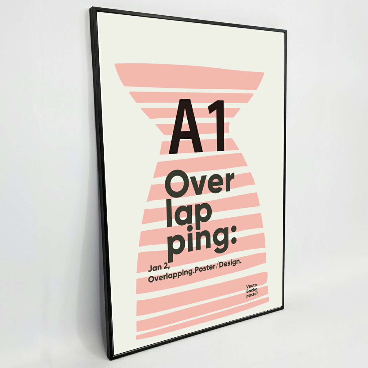 ポスターフレーム [ ブラック ] 【 A2／A1／A0 】 パネル スナップフレーム 壁掛け おしゃれ 送料無料