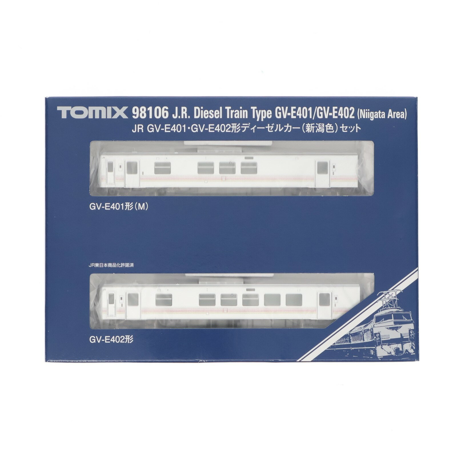 【中古】[RWM] 98106 JR GV-E401・GV-E402形ディーゼルカー(新潟色)セット(2両)(動力付き) Nゲージ 鉄道模型 TOMIX(トミックス)(20230929)