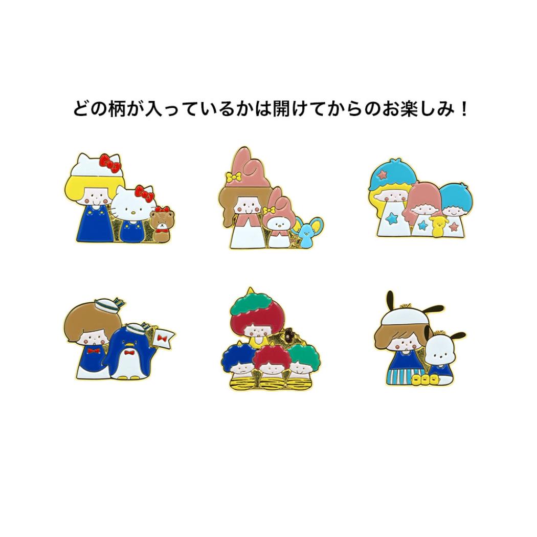 【ポイント10倍 & クーポン!】mizutamaxサンリオキャラクターズ ピンズ ピンバッジ 全6種の内どれか1個 ライトブルー サンスター文具 コレクション雑貨 キャラクター グッズ メール便可 シネマコレクション