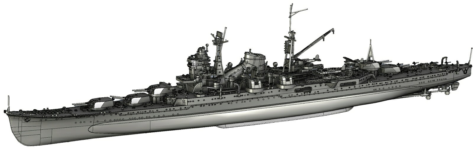 1/700 帝国海軍シリーズ No.54 日本海軍重巡洋艦 熊野(昭和19年/捷一号作戦) 【FH-54】 (プラモデル)