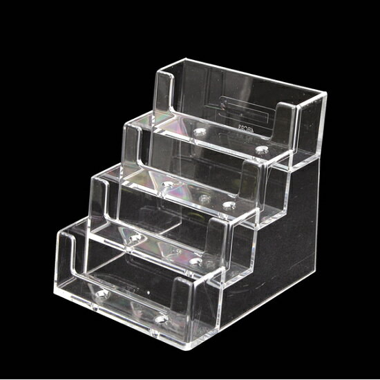 ショップカードBOX 4BC93 名刺横4段 販促用品 カード立て・カードスタンド 複数枚用ホルダー