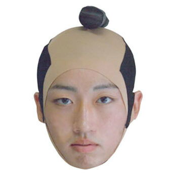 コスプレ 仮装 まげ・かぶり 侍 コスプレ小道具 かつら ウィッグ 時代劇 和風 フリーサイズ 持ち運び可能