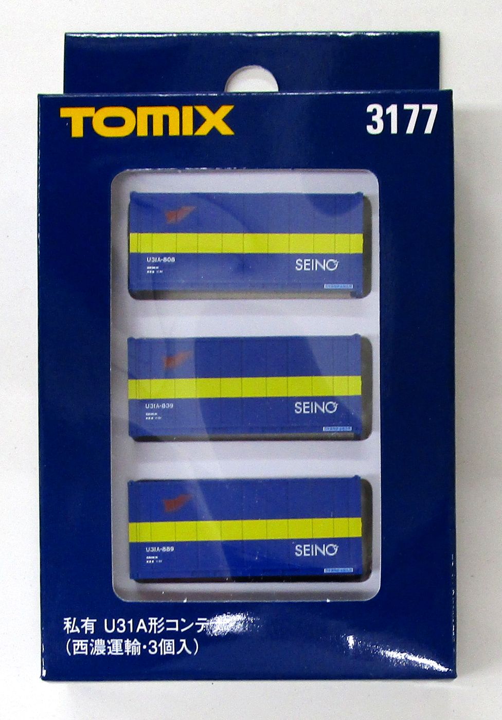 【中古】Nゲージ TOMIX(トミックス) 3177 私有 U31A形コンテナ (西濃運輸・3個入) 【A】