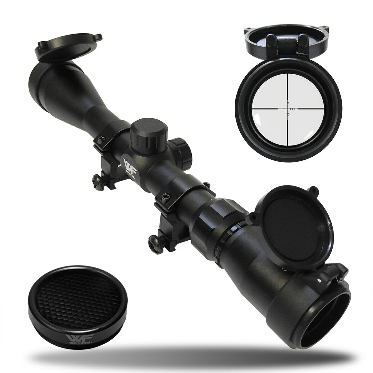 今だけ【ポイントアップ】【レビュー特典 最大500円】ライフルスコープ 3-9 x 40 ミルドット ミドルマウント バトラーキャップ キルフラッシュ スナイパー ライフルスコープ エアガン スコープ 実銃