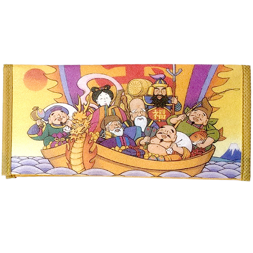 開運財布 七福神 宝船 札入れ縁起物 招福 開運 宝くじ 通帳ケース 金運向上 福財布 箱入り 金運アップ 招福開運 七福神財布 宝船財布 幸福財布 風水 ご祝儀入れ お宝ケース 販促グッズ 販促商品 日本のおみやげ 日本のお土産 ホームステイのおみやげ 日本土産 送料無料