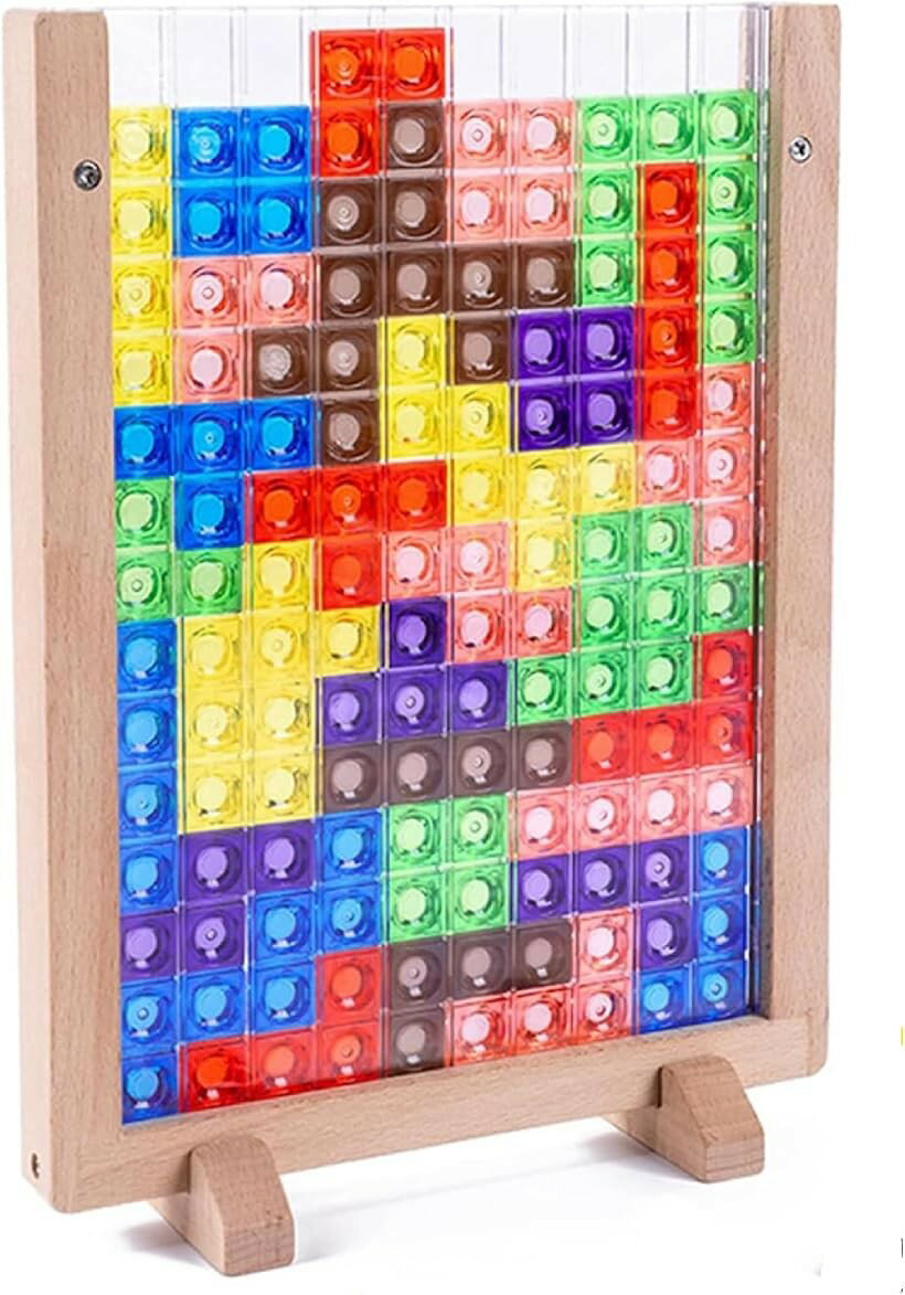 ゲーム 3D 木製パズル モンテッソリー教育 知育 感覚教育 玩具 立体パズル タングラム ブロック キッズ 子供教育玩具