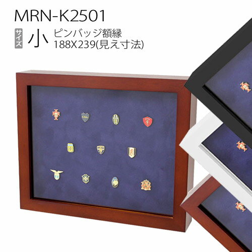 ピンバッジ額:MRN-K2501 小(188×239mm) コレクション額縁(アクリル仕様)