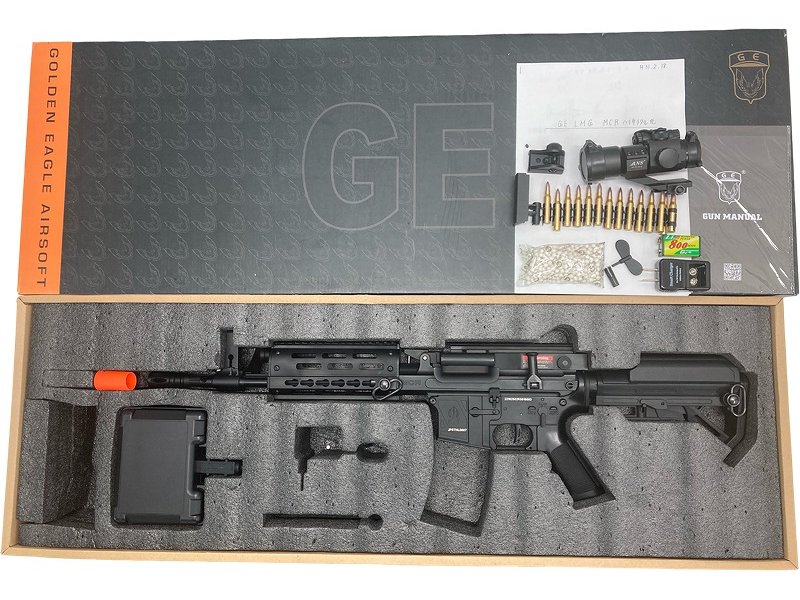 《10%OFFクーポン対象》【中古 カスタムあり】[Golden Eagle] FightLite MCR 12.5インチ フルメタル電動ガン ハイサイクルカスタム【ランクA・画像の物が全てです(箱有)】