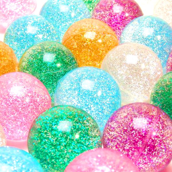 スーパーボール ゴージャスラメ45mm25個セット{スーパーボール　すくい　すくい用品　すくいどり　景品　玩具　縁日　お祭り　子供会　ゴム　おもちゃ　オモチャ　入学式　学園祭}