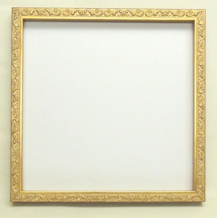 5月下旬入荷　8201 400角(400×400mm) アンティークゴールド　デッサン額縁 　正方形　UVカットアクリル　深厚　アートボックス　豪華　ジグソー　　フレーム　受注生産品　天国パズル