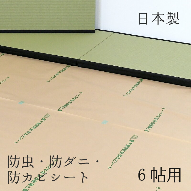 防カビシート 防ダニシート 防虫シート 畳の下 畳の上 約1m×3.8m 3枚入り 6畳用 日本製 【防虫・防ダニ・防カビシート 6帖用】 畳 押入れ 畳下 床下 フローリング 湿気 カビ対策 リフォーム diy リノベーション 文化財保護 博物館 資料館 国産 赤ちゃん 安全 おすすめ