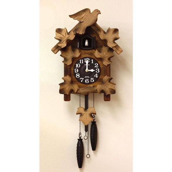 【ポイントバックCP】RHYTHM リズム クロック 展示品 動作確認済み 訳アリ 鳩時計 ふいご式 カッコークロック カッコーメイソンR 4MJ234RH06-A