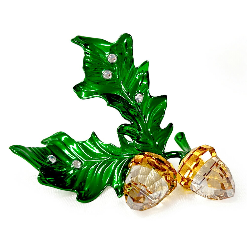 スワロフスキー SWAROVSKI クリスタル フィギュア Idyllia どんぐり #5683435 クリスマス インテリア 置物 送料無料 在庫限り