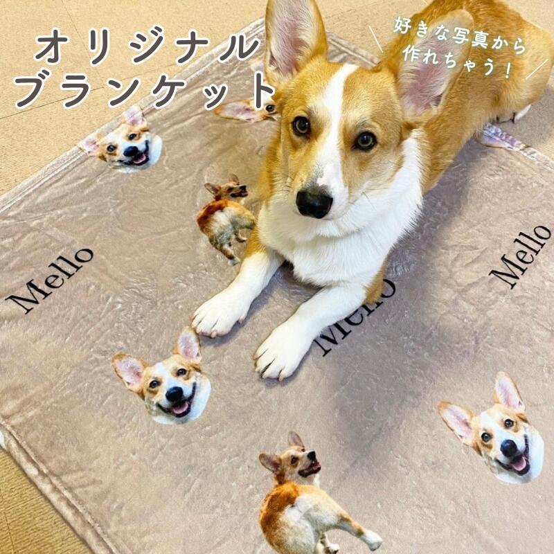 XS-XLサイズ お好きな写真で作れる♪オリジナル ブランケット タオルケット 膝掛け おやすみマット 毛布 布団 お昼寝毛布 お昼寝 プリント わんちゃん うちの子 プレゼント ギフト オリジナルグッズ インテリア 写真 子供 キッズ セミダブル tt