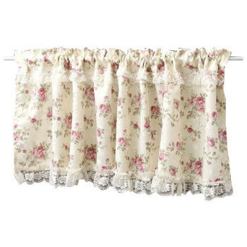 ローズ柄 カフェカーテン 45×150cm QSI-2209/45