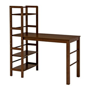 HAGIHARA(萩原) 棚付デスク(ダークブラウン・105cm×50cm) VD-7375DBR [VD7375DBR]