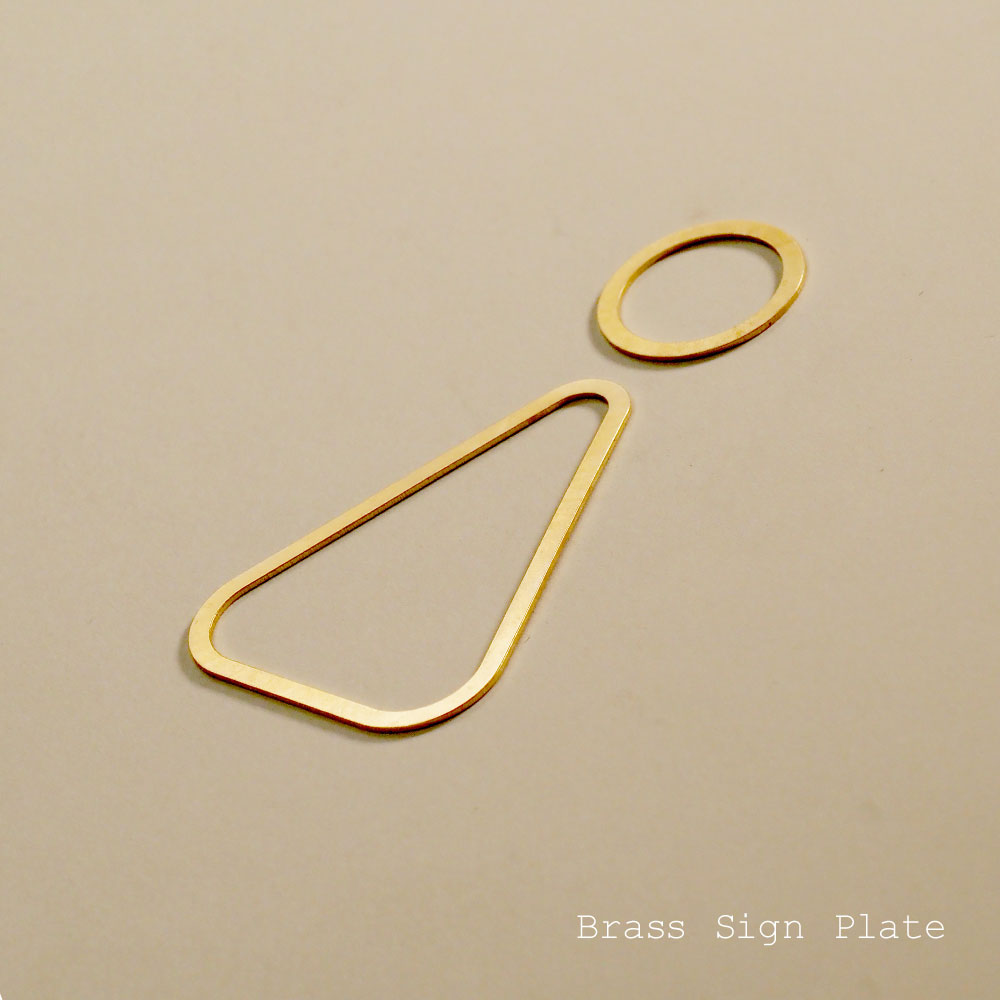 トイレ ピクトサイン 男女 真鍮 ブラス｜トイレサイン ゴールド 看板 DIY