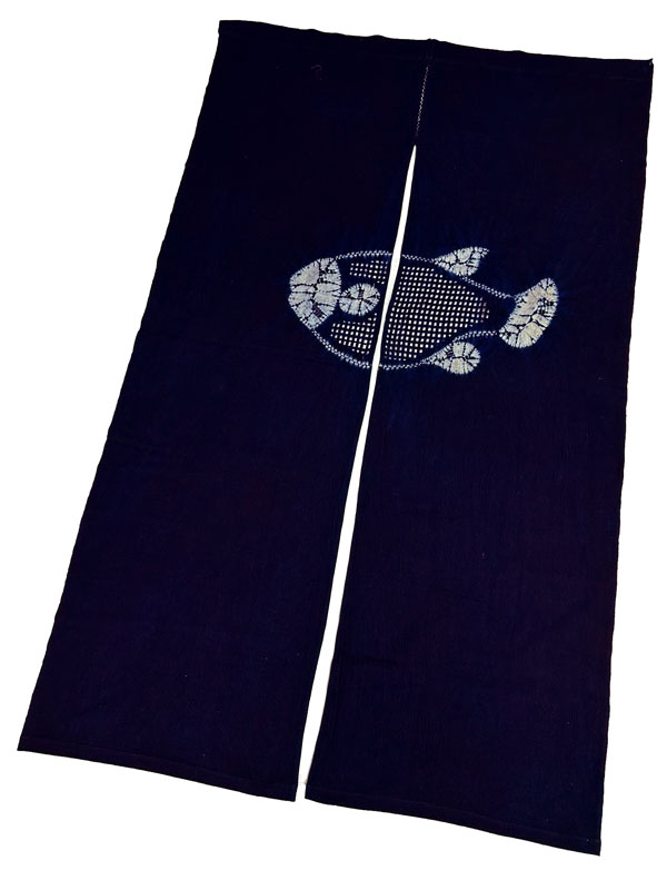 お洒落 和 のれん 藍染のれん天然の草木染 藍染