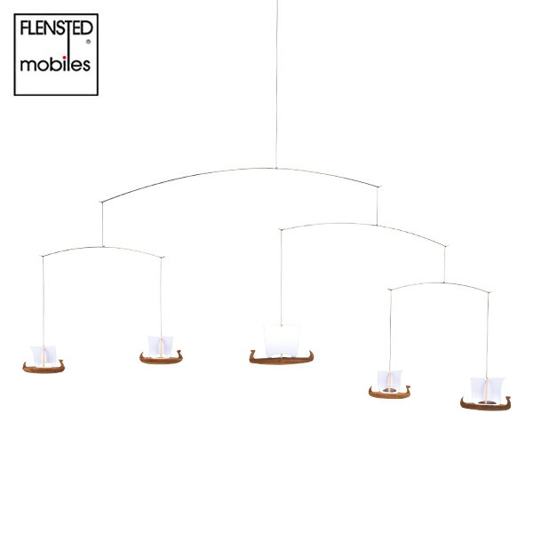 \店内、マラソンSALE開催中/ フレンステッド モビール FLENSTED mobiles 北欧 デンマーク製 バイキング船 おしゃれ インテリア モビール 船 吊るし飾り ベビーモビール Viking 5 18