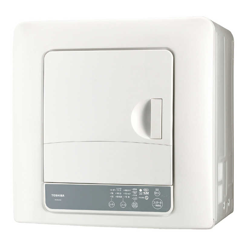 東芝　TOSHIBA　衣類乾燥機 ［乾燥容量6.0kg /電気式(50Hz/60Hz共用)］ ピュアホワイト　ED-60A4-W（標準設置無料）