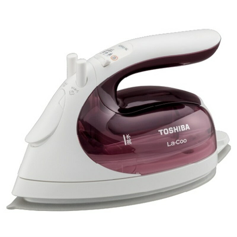 東芝（TOSHIBA） コードレススチームアイロン　La・Coo(ラクー) ラウンド美（ミ）ラクルベース TA-FV470(R) マルーンレッド
