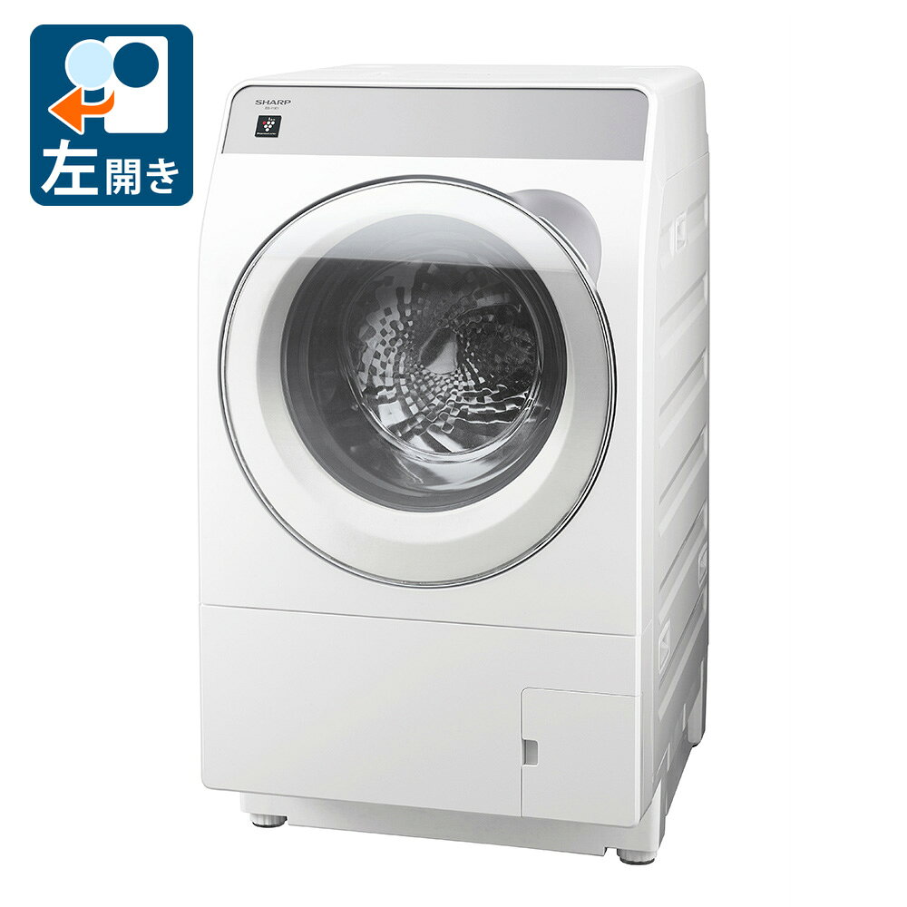 （標準設置料込_Aエリアのみ）シャープ 11.0kg ドラム式洗濯乾燥機【左開き】クリスタルホワイト ES-11K1-WL SHARP [ES11K1WL]