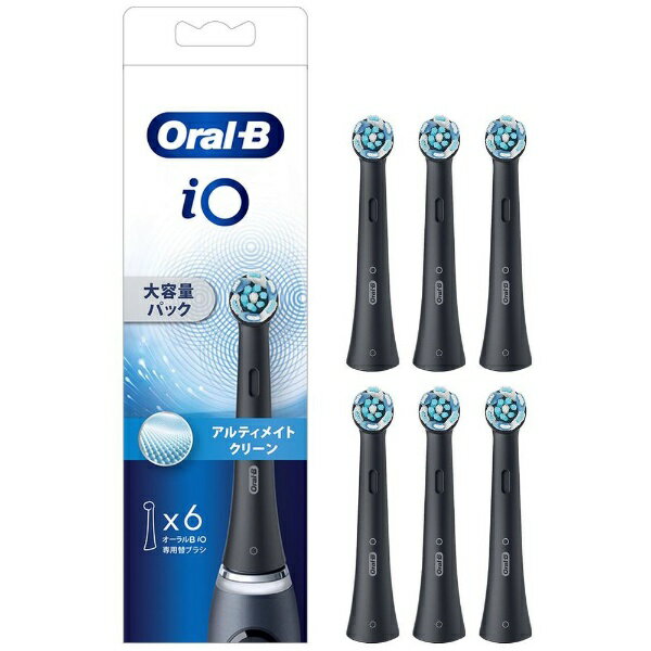 BRAUN｜ブラウン Oral-B（オーラルビー） iOアルティメイトクリーン 替えブラシ ブラック iORBCB-6EL [6本入]