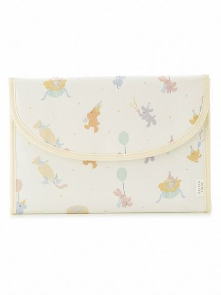 gelato pique 【販路限定】総柄母子手帳ケースL ジェラートピケ マタニティウェア・ベビー用品 母子手帳ケース ホワイト ピンク レッド イエロー ベージュ グレー【送料無料】