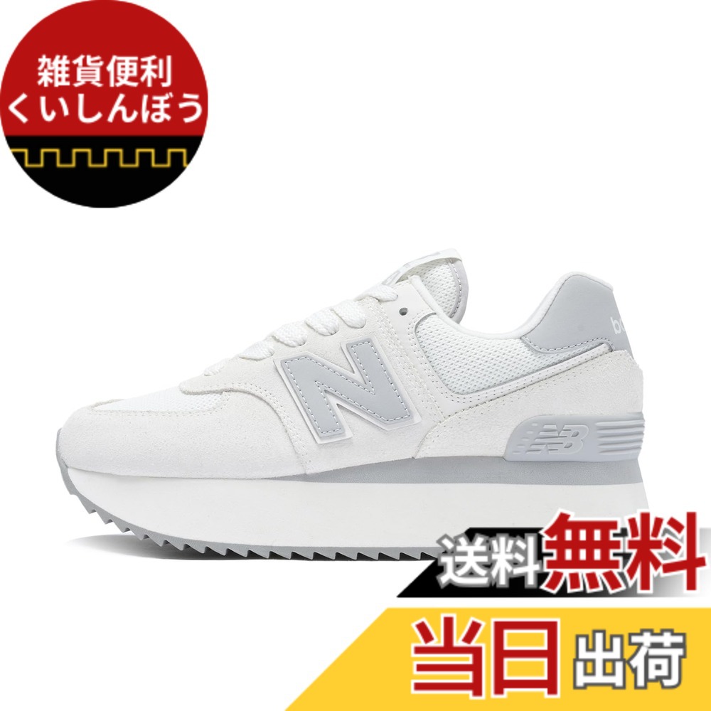 【送料無料】new balance(ニューバランス) レディース WL574Z 574+ 厚底 現行モデル レディーススニーカー 色：JP(OFF WHITE )、サイズ：24.0 cm B
