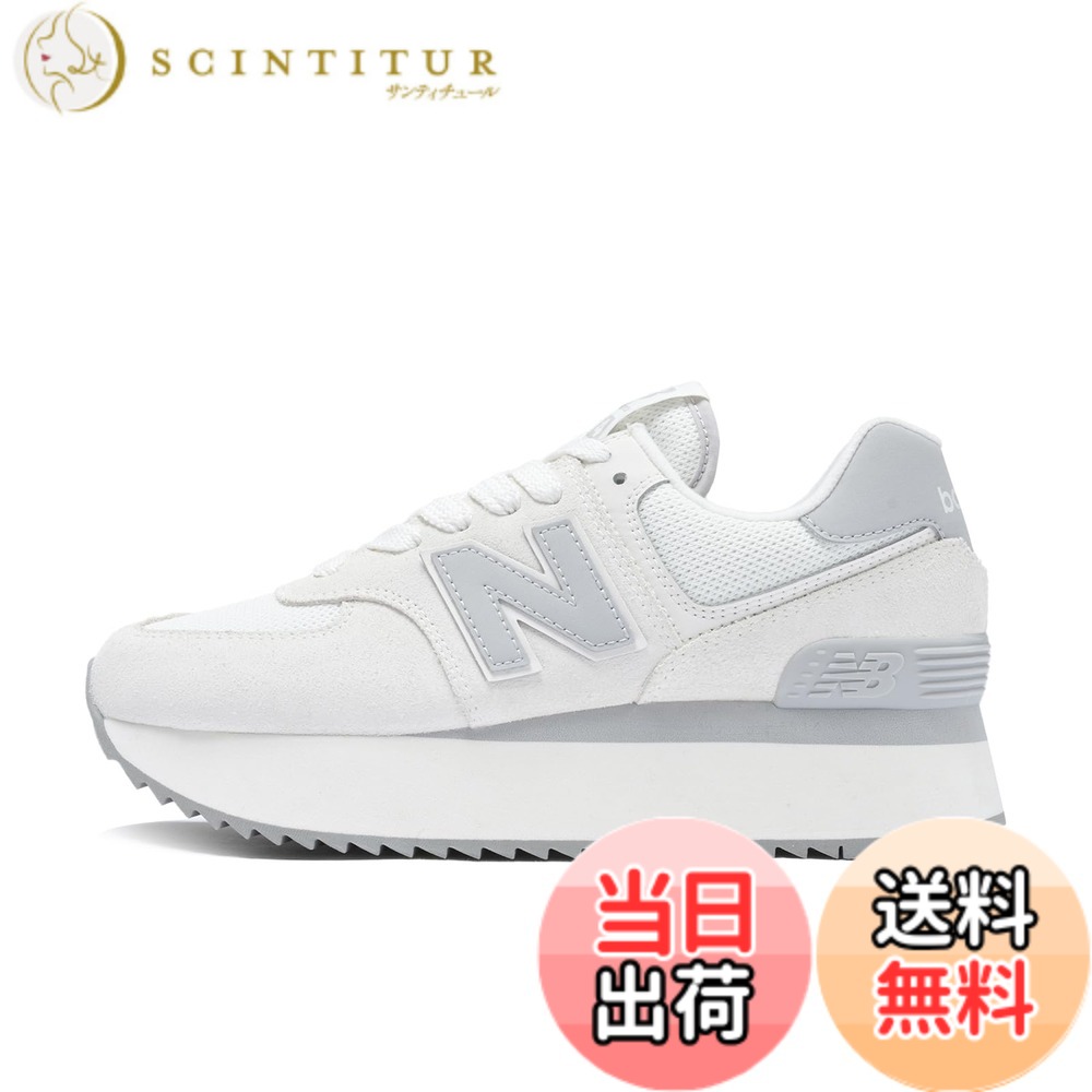 【送料無料】new balance(ニューバランス) レディース WL574Z 574+ 厚底 現行モデル レディーススニーカー 色：JP(OFF WHITE )、サイズ：24.0 cm B