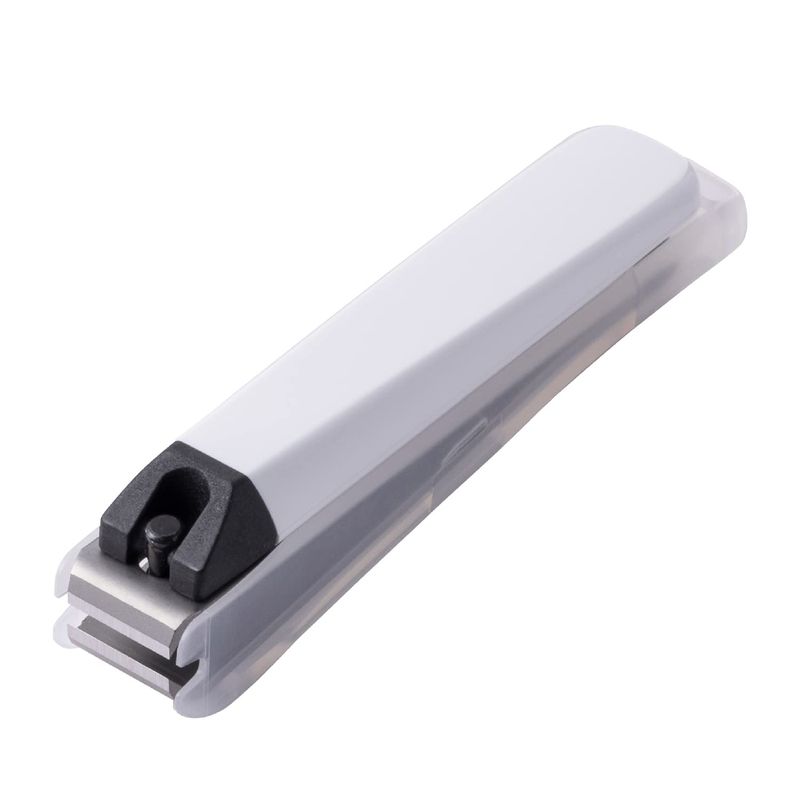 Nail Clippers ツメキリ type001M ST 白 ステンレス刃 シャープ 切れ味 直線刃 Mサイズ 爪切り ネイルケア 白 ホワイト