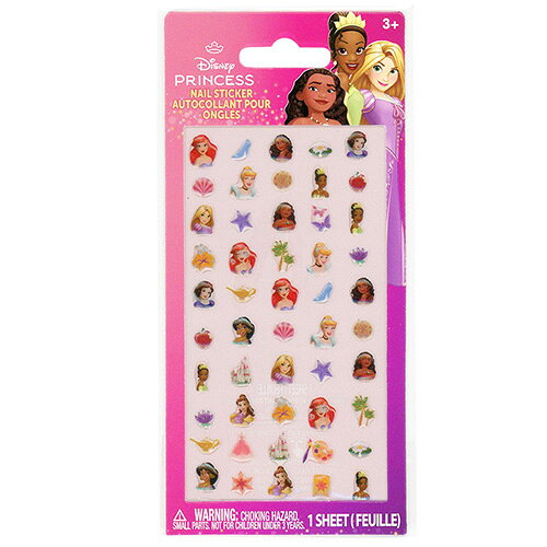 ディズニープリンセス ネイルステッカー 1シート 20459 プリンセス グッズ ネイルシール キッズネイル ネイル 子ども キッズ かわいい 女の子 おしゃれ おもちゃ ディズニー キャラクター グッズ Disney Princess Nail Stickers 輸入品 インポート DP5272GG