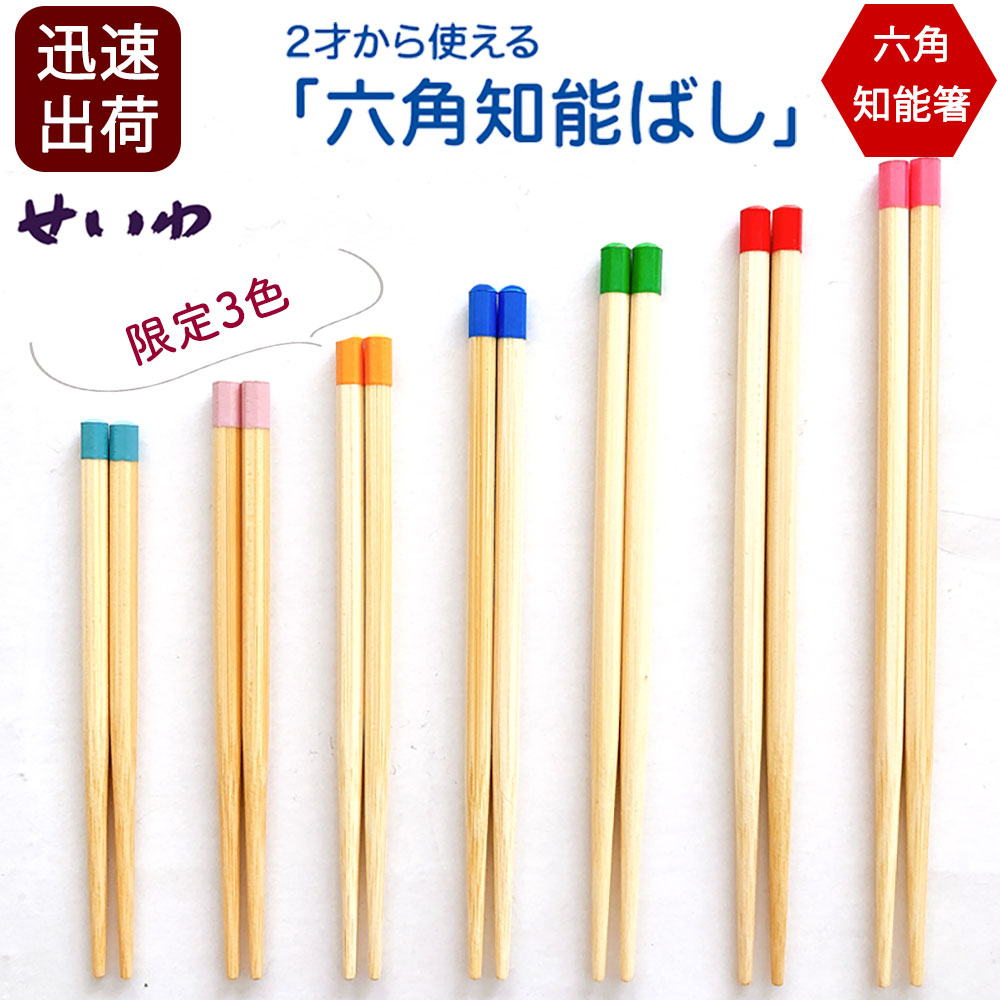 おはしのミニブック付き 持ちやすい 六角箸 箸 こども 子供 六角知能箸 無地 トレーニング 正規品 13cm〜19cm せいわ 日本製 食洗機対応 塗装 無塗装 おけいこ箸