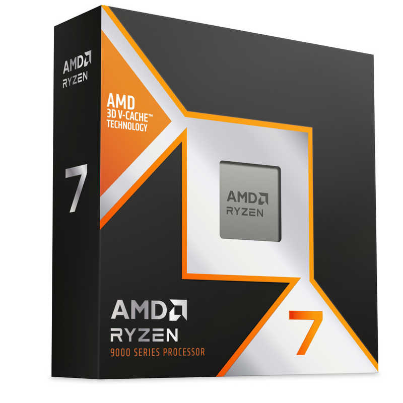 AMD　Ryzen 7 9850X3D W/O Cooler WOF (8C/16T4.7Ghz120W) ［ Ryzen 7 / Socket AM5 / グラフィックス搭載］　100-100001973WOF