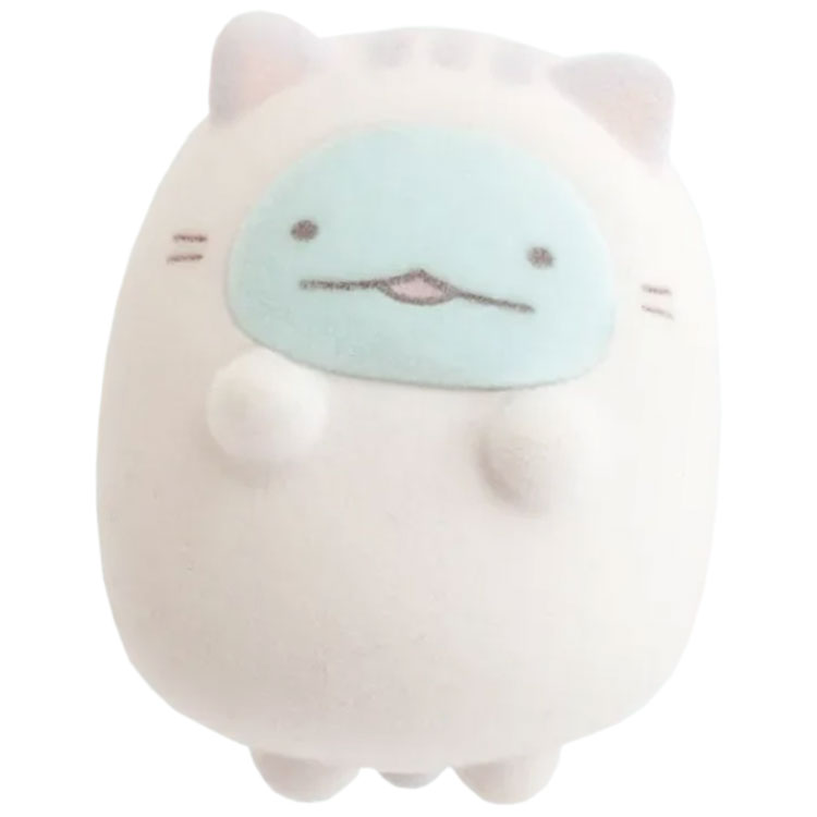 【4月中旬以降〜出荷】 すみっコぐらし プチすみっコねこぐらしマスコット とかげ すみっコぐらしプチコレクション フロッキー加工 猫 着ぐるみ