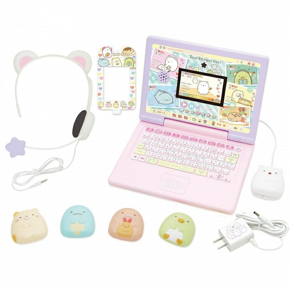 「4/1-6 限定先着 トップバナーにて最大2000円クーポン配布中」【オンライン限定価格】ヘッドセットではいしん？！カメラもIN！マウスできせかえ！すみっコぐらしパソコンMY LIVE 6歳 7歳 8歳