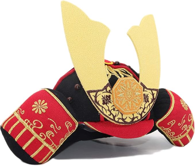 【割引!!!】兜 兜飾り ちりめん 赤ちゃん かぶれる兜 端午の節句 五月人形 初節句 コンパクト 子供の日 かぶと 若武士 大将 かわいい