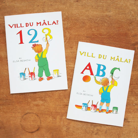 スウェーデン製 エルサベスコフ ぬりえ本 【塗り絵 ぬりえ 絵本作家 かわいい 北欧 子供】【メール便対象品】