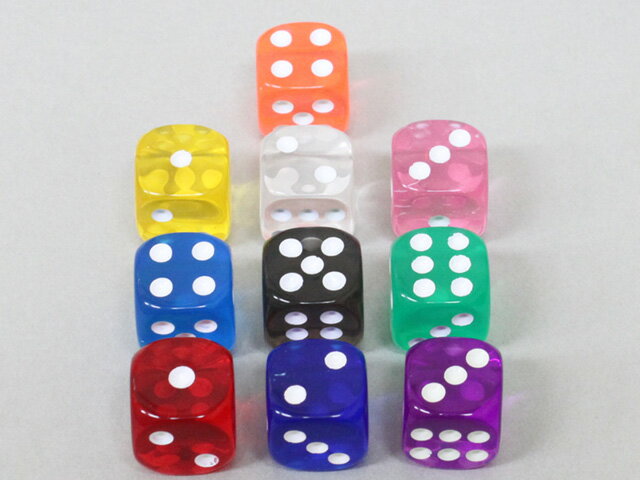 ポイントクリア丸形ダイス15mm