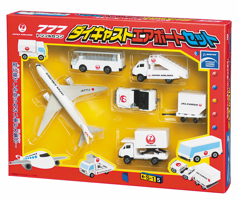 飛行機　ダイキャストエアポートセット JAL