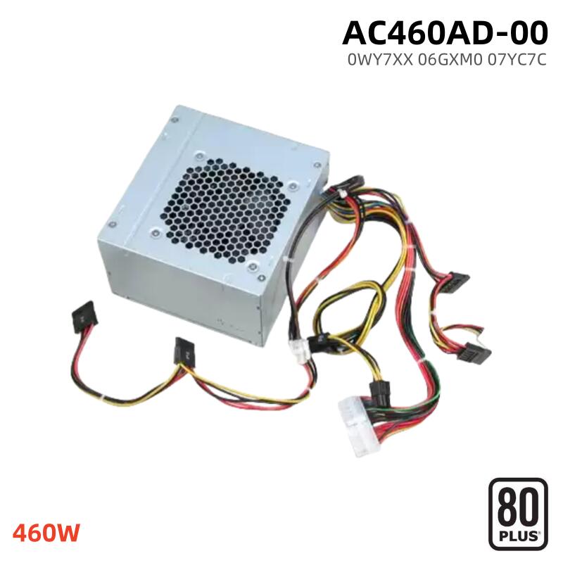 純正新品 DELL XPS 8930 8920 8910 8900 8700 8300 8100 and Alien-Ware Aurora R5 Mini Tower用 460W 電源ユニット デスクトップ AC460AD-01 AC460AD-00 HU460AD-01 H460AD-00 D460AM-01 D460AM-03 HU460AM-01 H460EGM-01 電源装置24PIN+4PIN+6PIN+SATA 9CM温調静音ファン