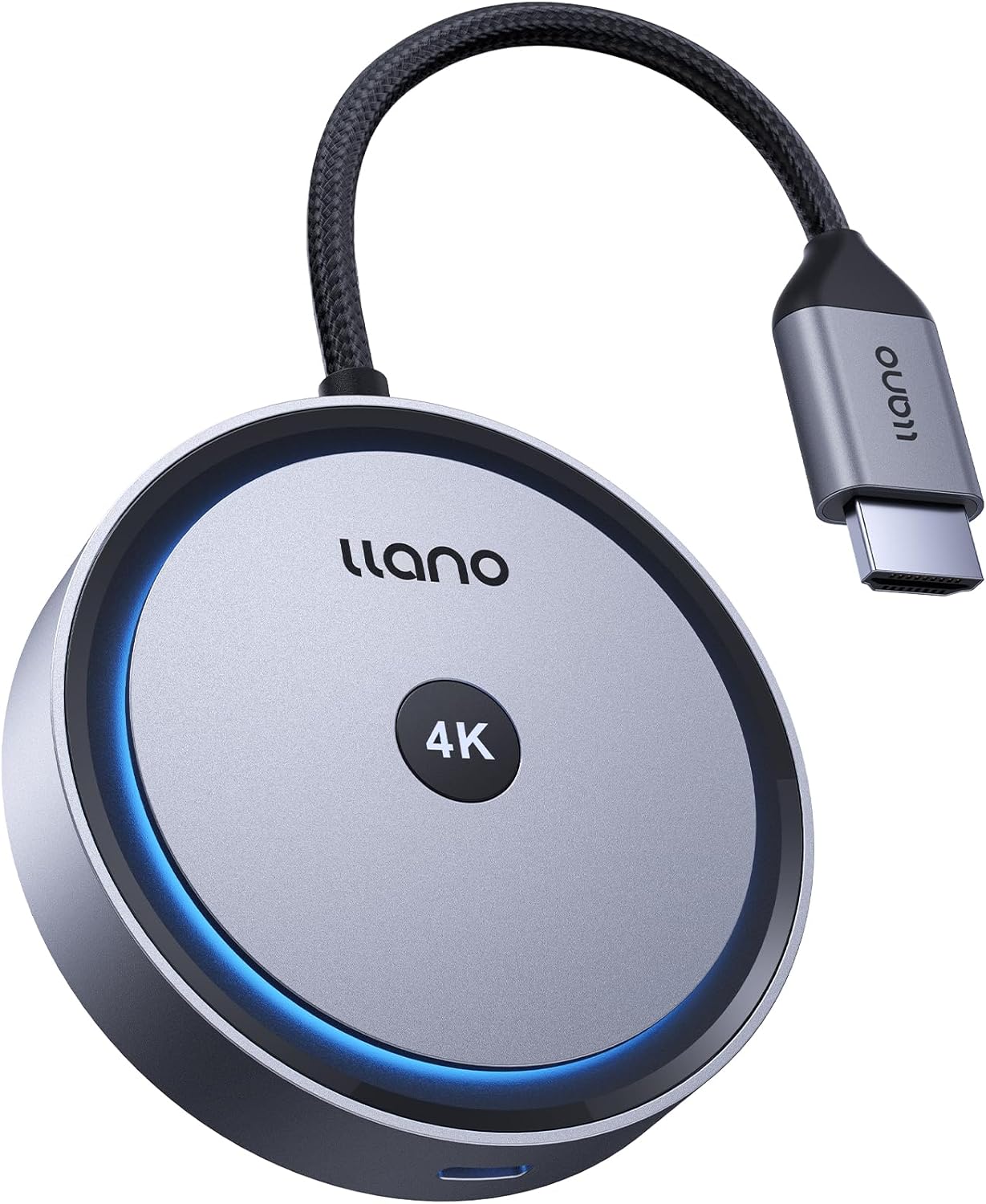 「2025年新登場 4K」 llanoワイヤレス HDMI 無線受信機 4K@30Hz 日本技適認証取得 5.8G超低遅延 最大30m無線伝送 ミラー＆拡張モード搭載 Type-C充電対応 iPhone/iPad/テレビ/Androidスマホ/Mac/Windowsなど対応