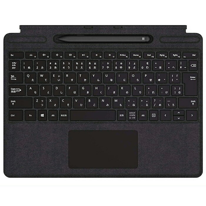中古品 Surface pro スリムペン2付き signature キーボード 純正品 Model: 1864 8X8-00019 ブラック Pro8/9/X 対応 ペンモデル:1962 日本語配列