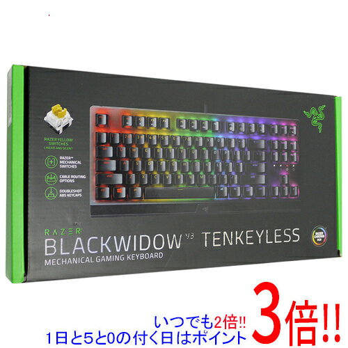 【1日と5.0のつく日、18日はポイント3倍！】【中古】Razer BlackWidow V3 TKL JP Yellow Switch RZ03-03491900-R3J1 元箱あり